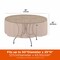 Modern Leisure Chalet Round Patio Dining Table Cover, 5 in. Diameter x 25 in. H, Beige 2963 - alternate 6